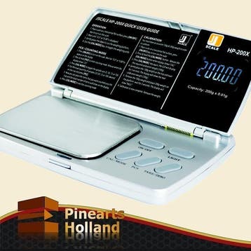 HP200X Pocket Balans, Precisie Zakweegschaal (200g x 0.01g), Witgoed en Apparatuur, Weegschalen, Minder dan 10 kg, Nieuw, Ophalen of Verzenden