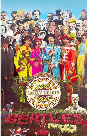 The Beatles Sgt Peppers Textielposter officiële merchandise, Verzenden, Nieuw, Poster, Artwork of Schilderij