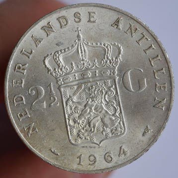 Nederlandse Antillen. Juliana. 2 1/2 Gulden 1964 (Zonder