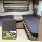 Enkele bedden indeling 2 delig, jersey hoeslakenset, Eenpersoons, Verzenden, Nieuw, Wit