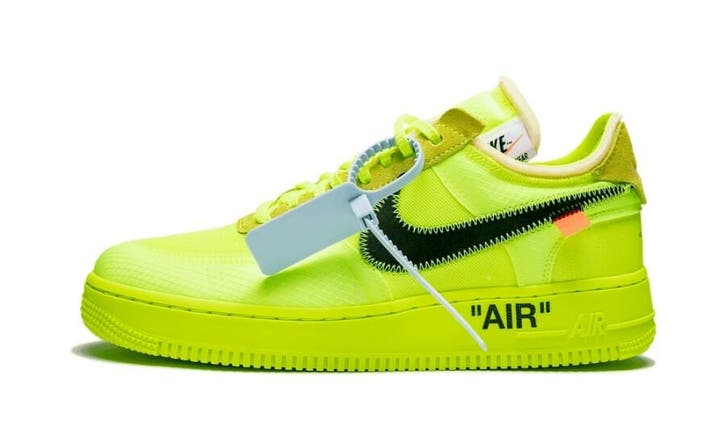 Nike Air Force 1 Low Off-White Volt, Kleding | Heren, Schoenen