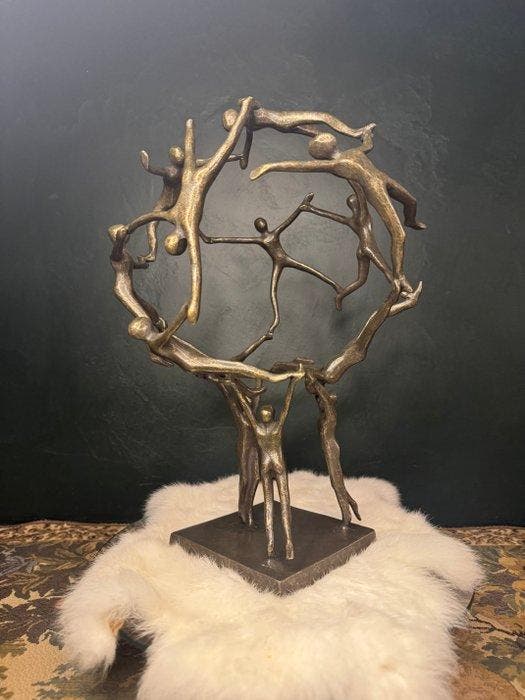 Benjamin Wouters (XX) - sculptuur, Human globe - 37 cm -, Antiek en Kunst, Curiosa en Brocante