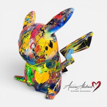 michele socionovo - Pikachu Amour Abstrait, Antiek en Kunst