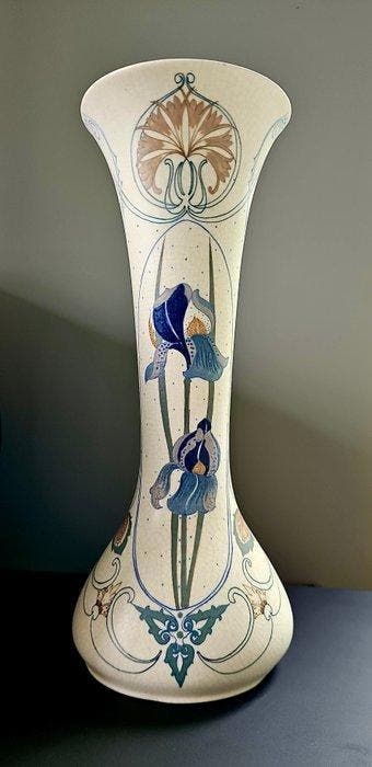 Arnhemse Fayencefabriek - Klaas Vet - Vaas - H. 39 cm -