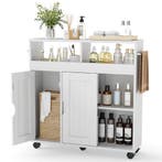 LIVSK Badkamerkast - Verstelbare Plank - Mobiel met Wielen -, Doe-het-zelf en Verbouw, Verzenden, Nieuw