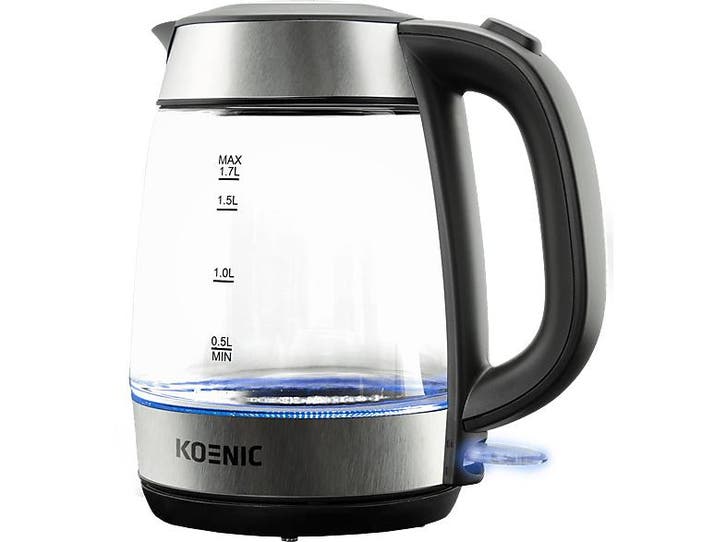 Koenic -  Kwk 2220 Waterkoker  - Zilver, Witgoed en Apparatuur, Waterkokers, Nieuw, 1 tot 2 liter, Verzenden