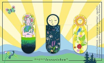 Magnetische boekenlegger Ray of Light – set van 3 vrolijke, Verzamelen, Boekenleggers, Verzenden, Nieuw