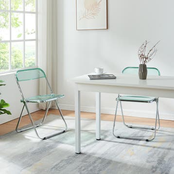 Klapstoel set van 6 Pornainen 74x46x47 cm mintgroen [en.casa, Huis en Inrichting, Stoelen, Verzenden, Nieuw