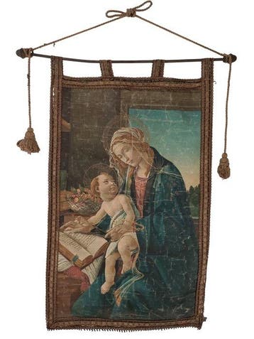 Wandtapijt voor aan de muur - La Madonna del Libro - 90 cm -