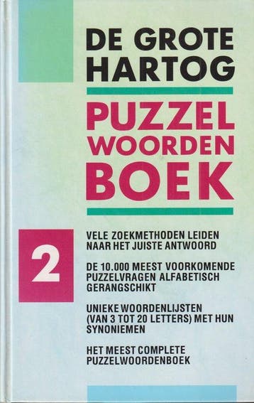 GROTE HARTOG PUZZELWOORDENBOEK (2 D 9789065906663 HARTOG, Verzenden, Gelezen, HARTOG