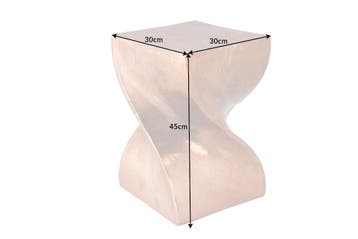 Sculpturale bijzettafel TWIST 30cm handgemaakt nachtkastje, Huis en Inrichting, Banken | Voetenbanken en Poefen, Ophalen of Verzenden