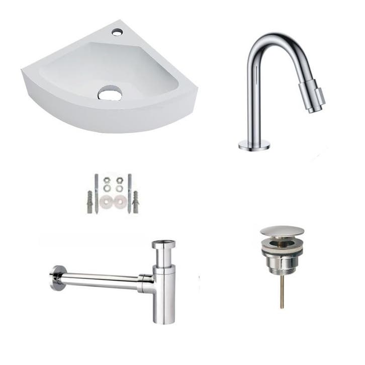 Sani Royal Solid Surface Fonteinset Corner met, Tuin en Terras, Waterpartijen en Fonteinen