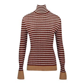 Alysi • bruine wollen trui • M, Kleding | Dames, Truien en Vesten, Maat 38/40 (M), Bruin, Verzenden, Nieuw