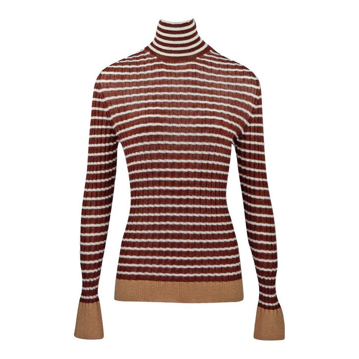 Alysi • bruine wollen trui • M, Kleding | Dames, Truien en Vesten, Bruin, Nieuw, Maat 38/40 (M), Verzenden