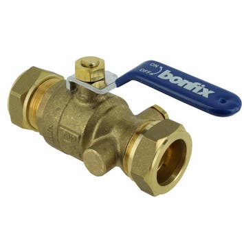 Bonfix knel-kogelstopkraan 22 x 22 mm - zonder, Ophalen of Verzenden, Nieuw