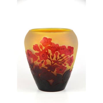Emile Gallé, Établissements Gallé - Vaas - Glas, Antiek en Kunst, Antiek | Glas en Kristal