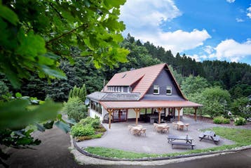 VakantieVilla Duitsland met Bioscoop, Bar, Sauna, Whirlpool, Groepsaccommodatie, Internet, Landelijk, In bos