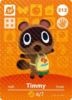 Amiibo Timmy #212 - Series 3, Verzenden, Zo goed als nieuw