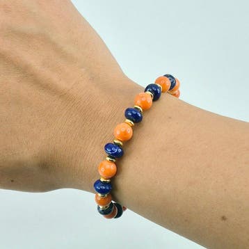 Koraal - Zilver, Verguld - Armband - CORALLO MEDITERRANEO, Nieuw