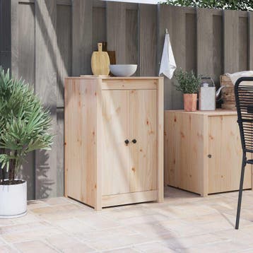 vidaXL Keukendeur MEPPEL Bruin Eiken 50 x 9 x 82 cm Massief, Verzenden, Nieuw