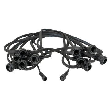 Led prikkabel 20 meter - 40 fittingen 50cm tussenruimte, Tuin en Terras, Buitenverlichting, Kunststof, Overige typen, Nieuw, Ophalen of Verzenden