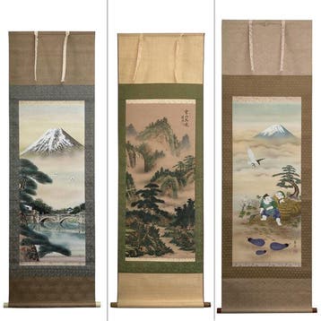 Nihonga op kakejiku – drie geselecteerde werken Japanse