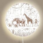 Wandlamp – vrolijke Animal Parade voor een sfeervolle kin., Ophalen of Verzenden, Nieuw