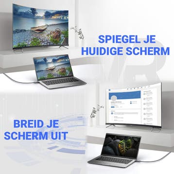 SBVR HDMI Kabel 2.1 - 8K Ultra HD - 4K 120 Hz - Nylon HDMI, Audio, Tv en Foto, Ophalen of Verzenden, Zo goed als nieuw