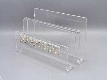 PG-MIANI Argenteria - Servethouders - .925 zilver, plexiglas