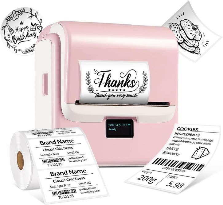 ORGSTA T003 Label Printer | 48% Korting, Computers en Software, Pocketprinters, Nieuw, Ophalen of Verzenden