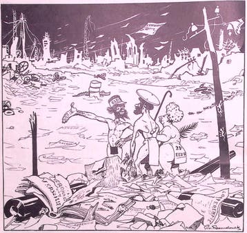De toekomst van Europa op spotprent (lijst optie, Lithos), Verzenden