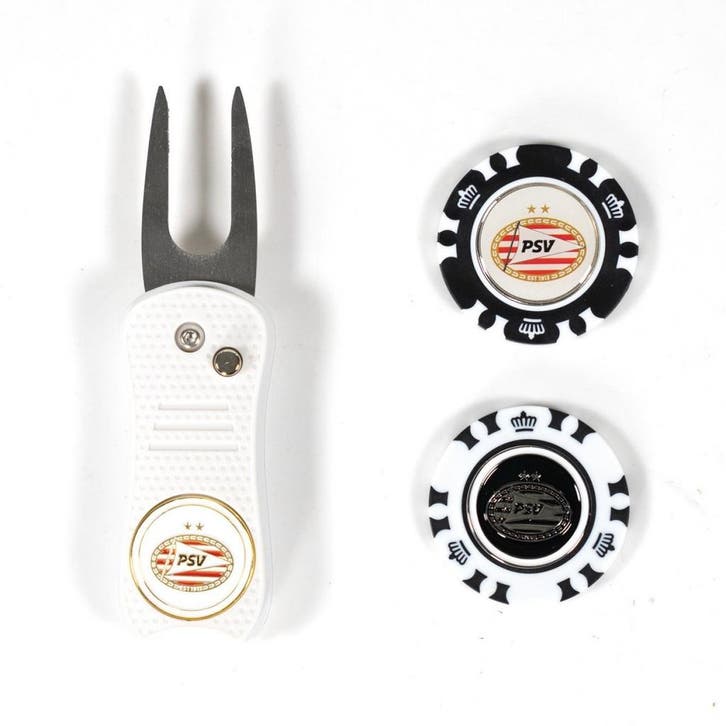 PSV Pitchfork Met 2 Ball Markers (Spellen), Boeken, Hobby en Vrije tijd, Nieuw, Ophalen of Verzenden