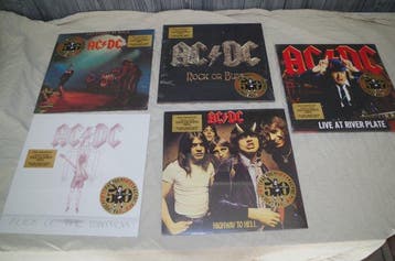 AC/DC - 5 Albums - Diverse titels - Vinylplaat - Gekleurd, Cd's en Dvd's, Nieuw in verpakking