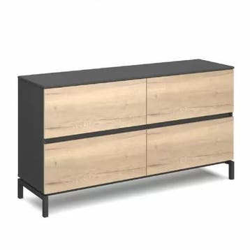 Pulse dressoirkast, 108x160x44cm, natuur eiken, Huis en Inrichting, Ophalen of Verzenden, Nieuw