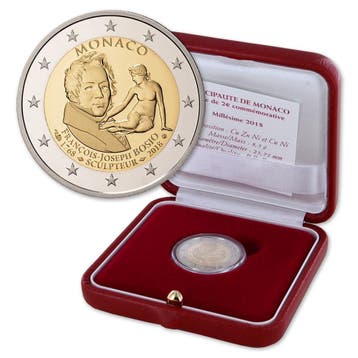 Monaco 2 Euro Bosio 2018 Proof, Postzegels en Munten, Munten | Europa | Euromunten, Verzenden