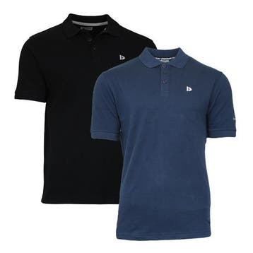 Donnay Donnay Heren - 2-Pack - Polo shirt Noah - Zwart &, Verzenden, Nieuw