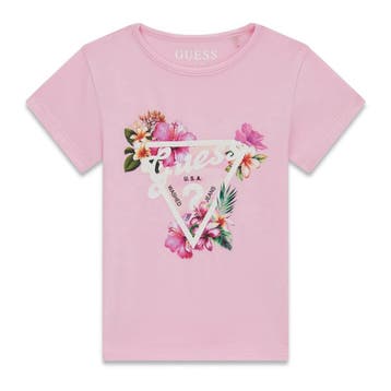 Guess baby meisjes tshirt roze - 80 (9-12 maanden), Ophalen of Verzenden, Nieuw