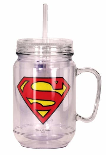 Superman Mason Jar, Verzamelen, Ophalen of Verzenden, Nieuw