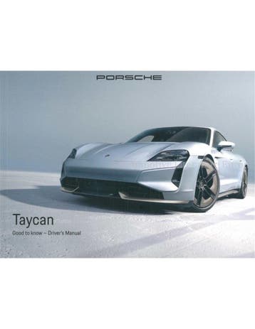 2025 PORSCHE TAYCAN INSTRUCTIEBOEKJE ENGELS, Auto diversen, Handleidingen en Instructieboekjes