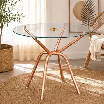Salontafel - Glas, IJzer, space-age Italiaanse jaren ’60
