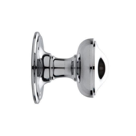 Draaibare ronde deurknop 80mm in glanzend nikkel - voor b..., Doe-het-zelf en Verbouw, Hang- en Sluitwerk, Overige typen, Nieuw