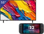 LG 55 inch QNED 4K TV + Nintendo Switch 2, Nieuw