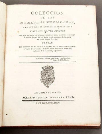 S/a - Memorias Premiadas que acordó la Real Sociedad