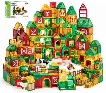 Magnetic Tiles - Speelgoed - 80 Stuks - Boerderij - Magnetis, Verzenden, Zo goed als nieuw