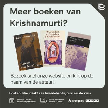 Als een wit zeil op de blauwe zee - Krishnamurti, Boeken, Verzenden, Zo goed als nieuw, Krishnamurti