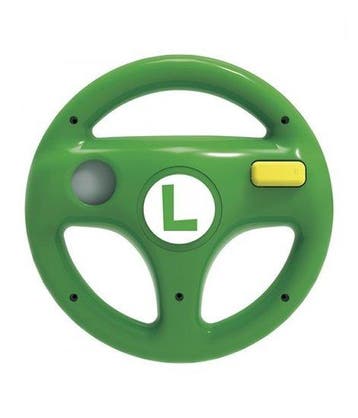 Hori Wii U Wheel Mario Kart 8 Luigi, Ophalen of Verzenden, Zo goed als nieuw