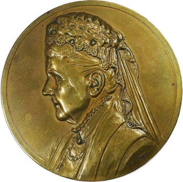 Nederland. Large Historical Medal Queen Emma – 50 Years in