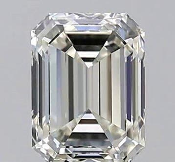 1 pcs Diamant (Natuurlijk) - 1.00 ct - Smaragd - H - VVS1 -, Nieuw