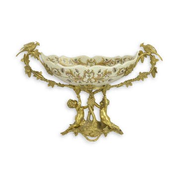 A BRONZE MOUNTED PORCELAIN FRUIT STAND (Interieur), Verzenden, Nieuw