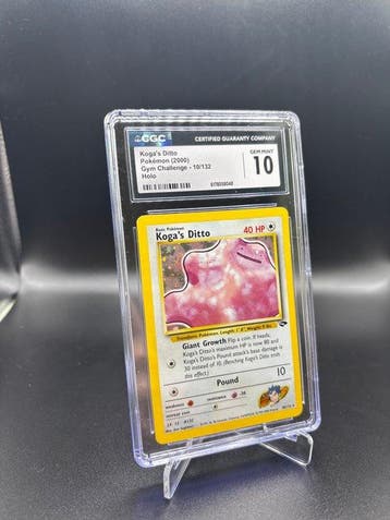Pokémon - 1 Graded card - Kogas Ditto 10/132 Gym Challenge, Nieuw